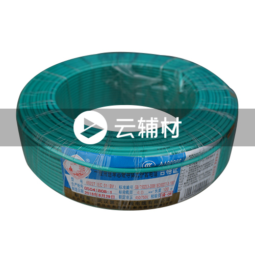 武汉二厂BVR6.0^电线 绿100米