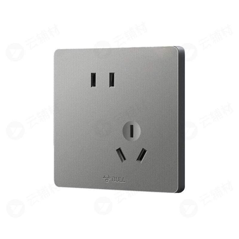 公牛 G12灰 斜五孔 Z223A