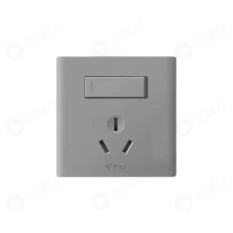 公牛 G25星空灰 一开16A  E204A
