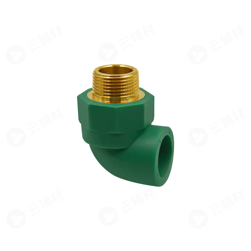 微朗绿色PPR 外螺弯头25*3/4