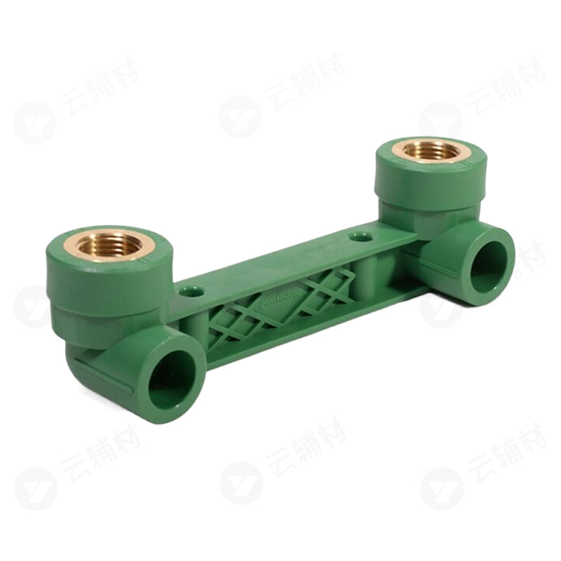 霍尼韦尔绿色PPR 连体双内螺弯头25*1/2