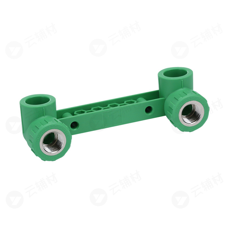 伟星绿色PPR 连体双内螺弯头25*1/2