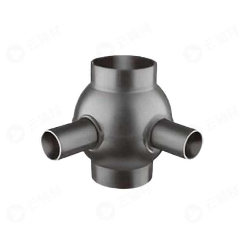 联塑HDPE管件 90°多出口球通（四通）DN110x50