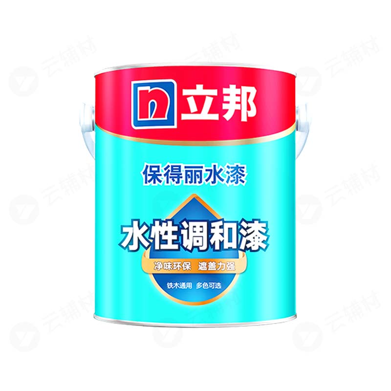 立邦保得丽水性通用调和漆半光（13KG黑色）