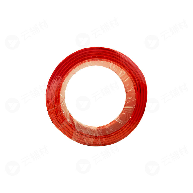 武汉二厂JZBV10^双层阻燃电线 红色 100米 (整卷出不剪)