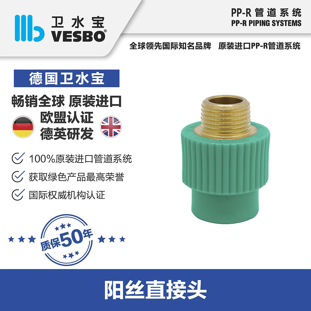 卫水宝 外丝直接25*1/2